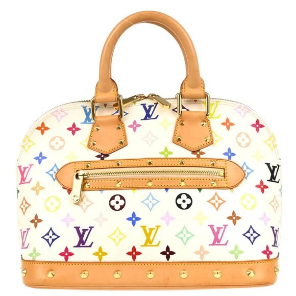 Louis Vuitton White Monogram Multicolor Alma Handbag - Picture 2 of 15
